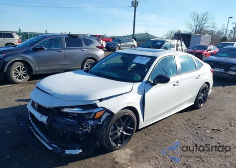 2025 Honda Civic Hybrid Sport/Sport Touring z USA, uszkodzony, nr VIN 2HGFE4F84SH345290